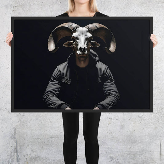 Apostate Goth Aesthetic Framed Poster - Pale Blood Store