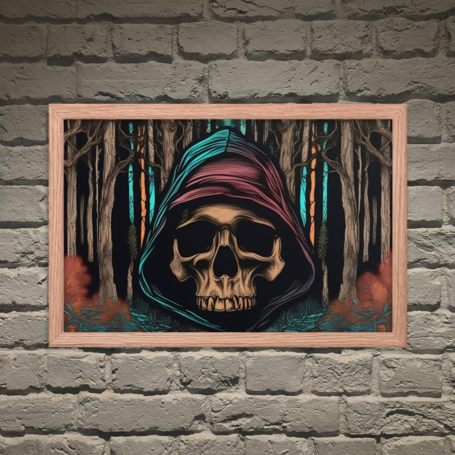 Autumn Dark Aesthetic Framed Poster - Pale Blood Store