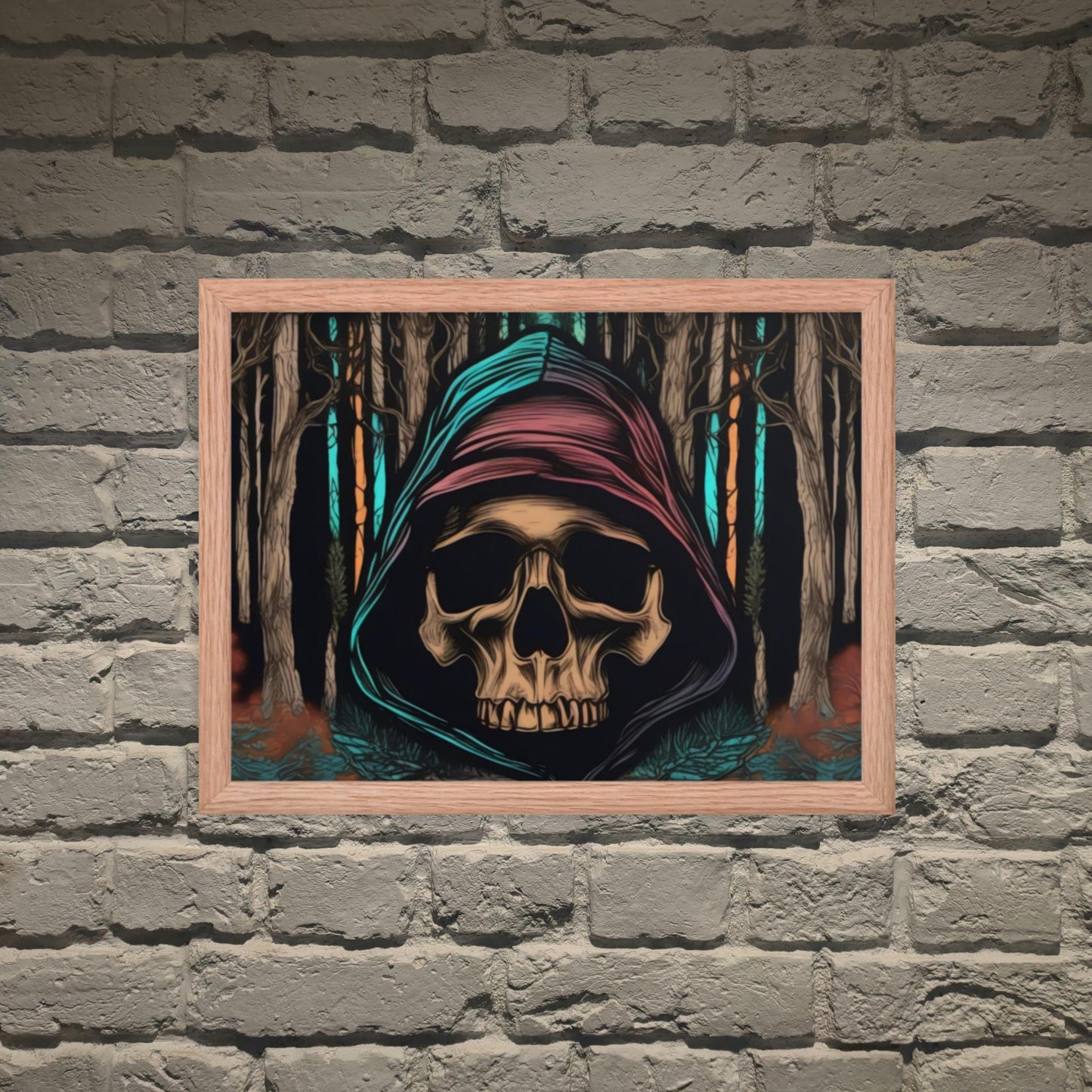 Autumn Dark Aesthetic Framed Poster - Pale Blood Store