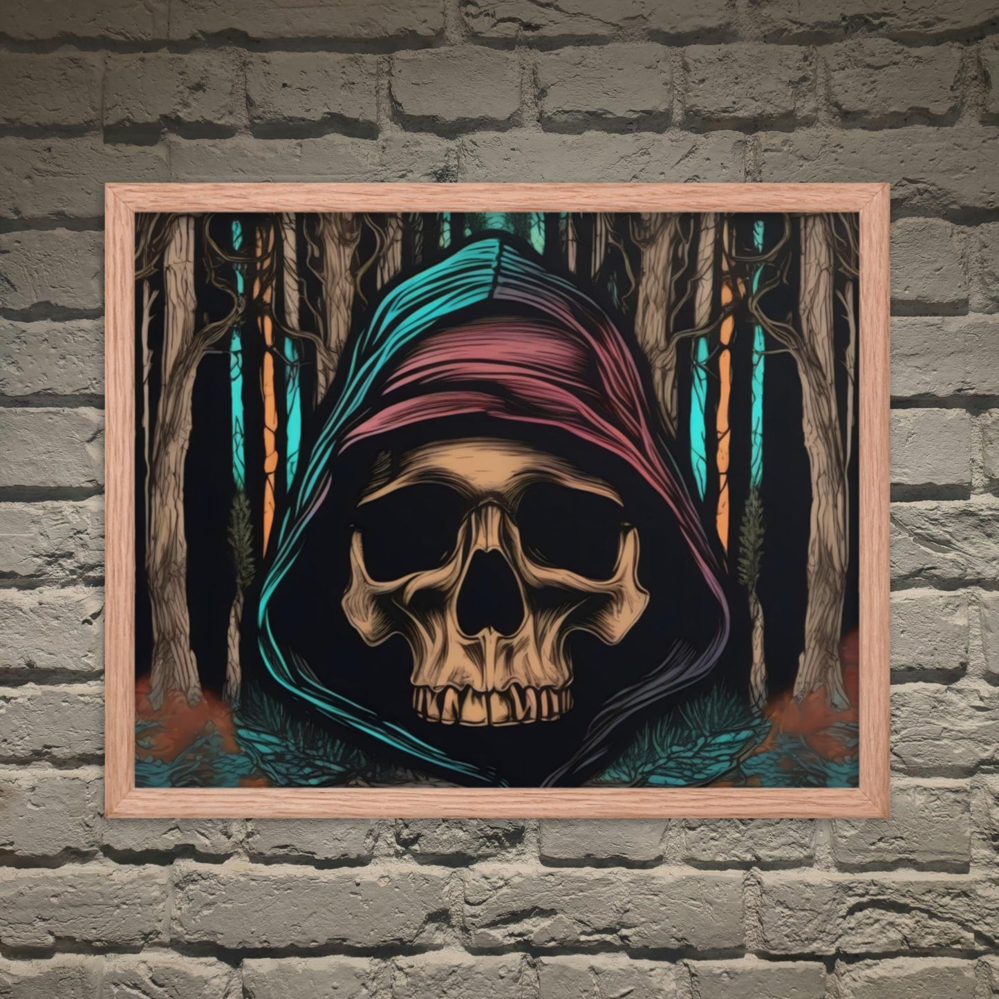 Autumn Dark Aesthetic Framed Poster - Pale Blood Store