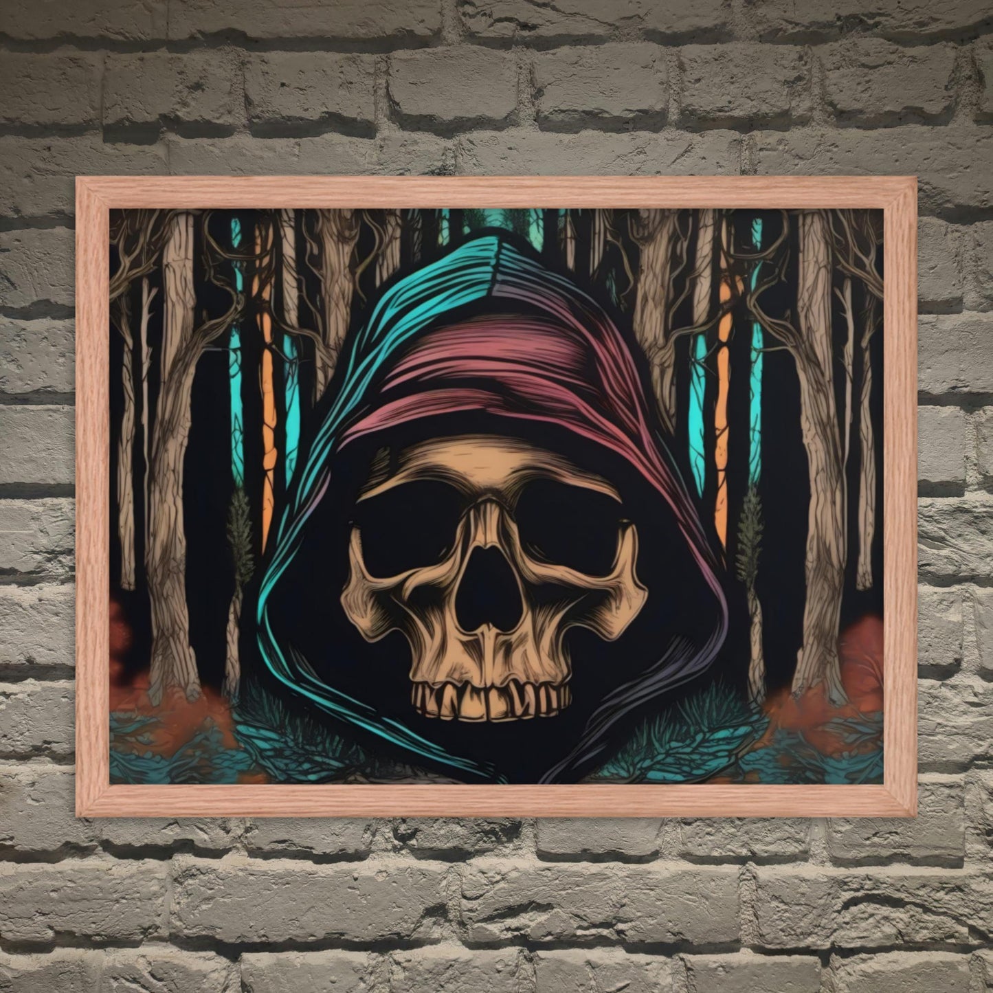 Autumn Dark Aesthetic Framed Poster - Pale Blood Store