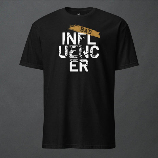 Bad Influencer Goth Minimalist Unisex T-Shirt - Pale Blood Store
