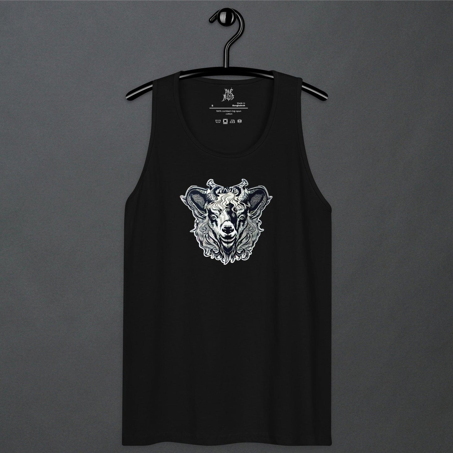Black Phil Neo Goth Men’s Premium Tank Top - Pale Blood Store