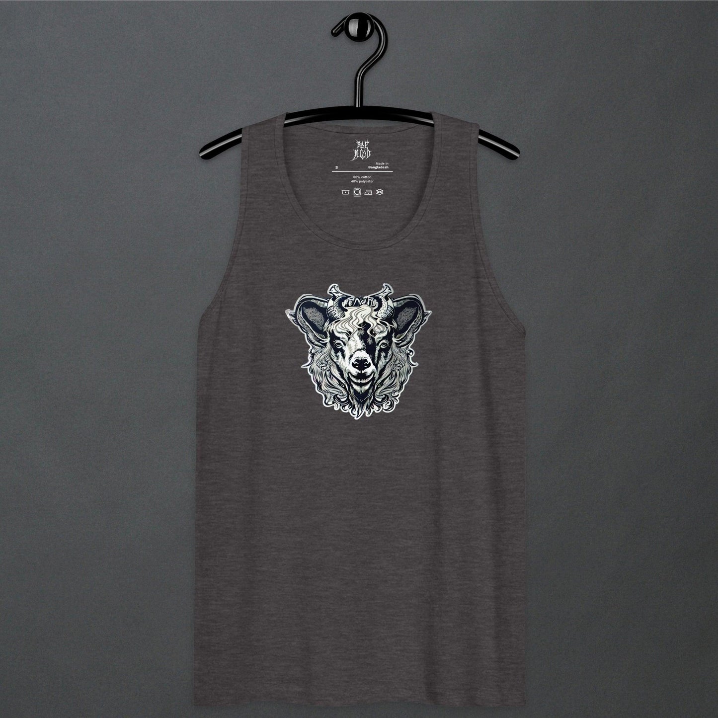 Black Phil Neo Goth Men’s Premium Tank Top - Pale Blood Store