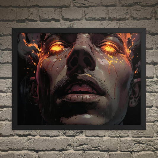 Blinding Rage Dark Anime Framed Poster - Pale Blood Store