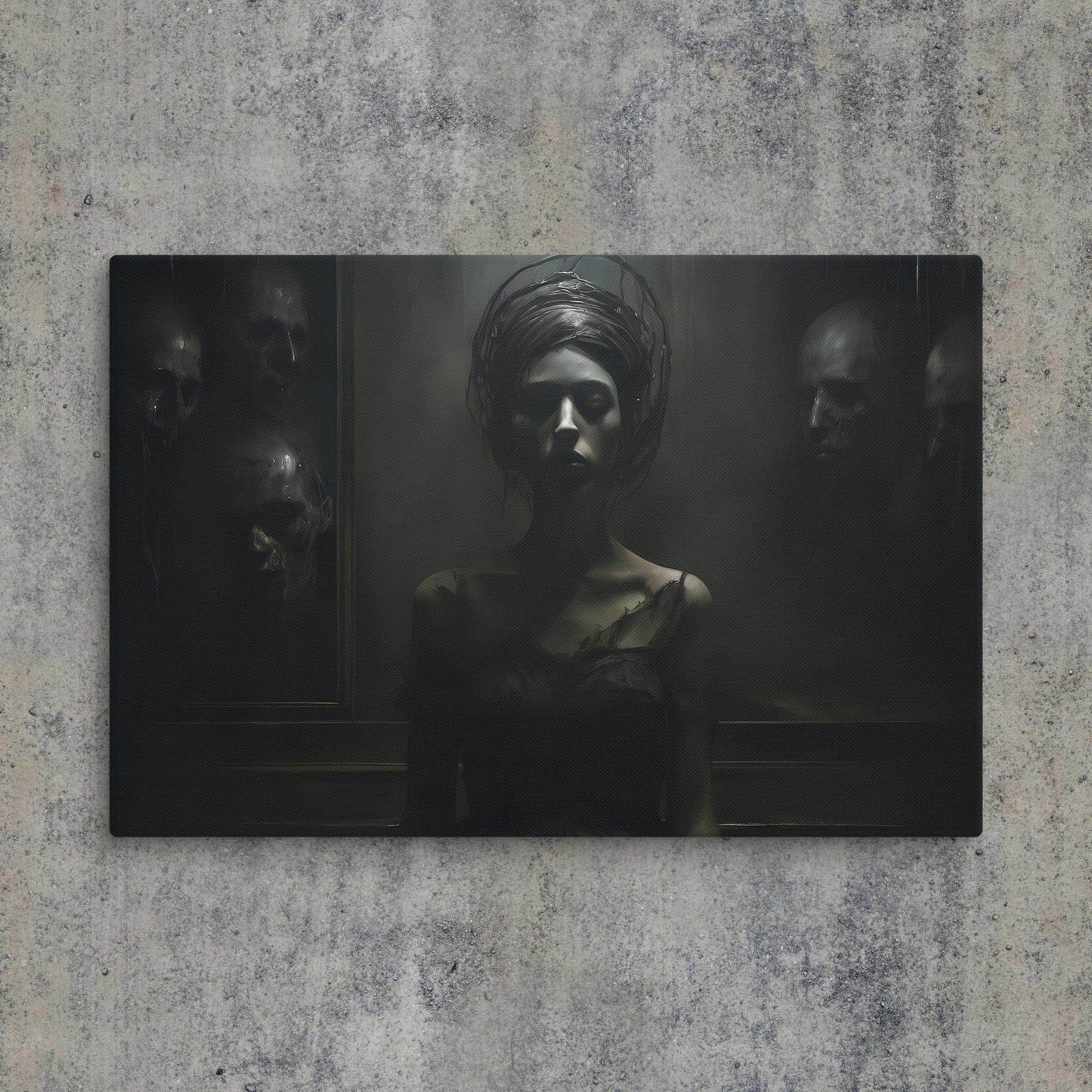 Dark Whispers Dark Aesthetic Canvas - Pale Blood Store