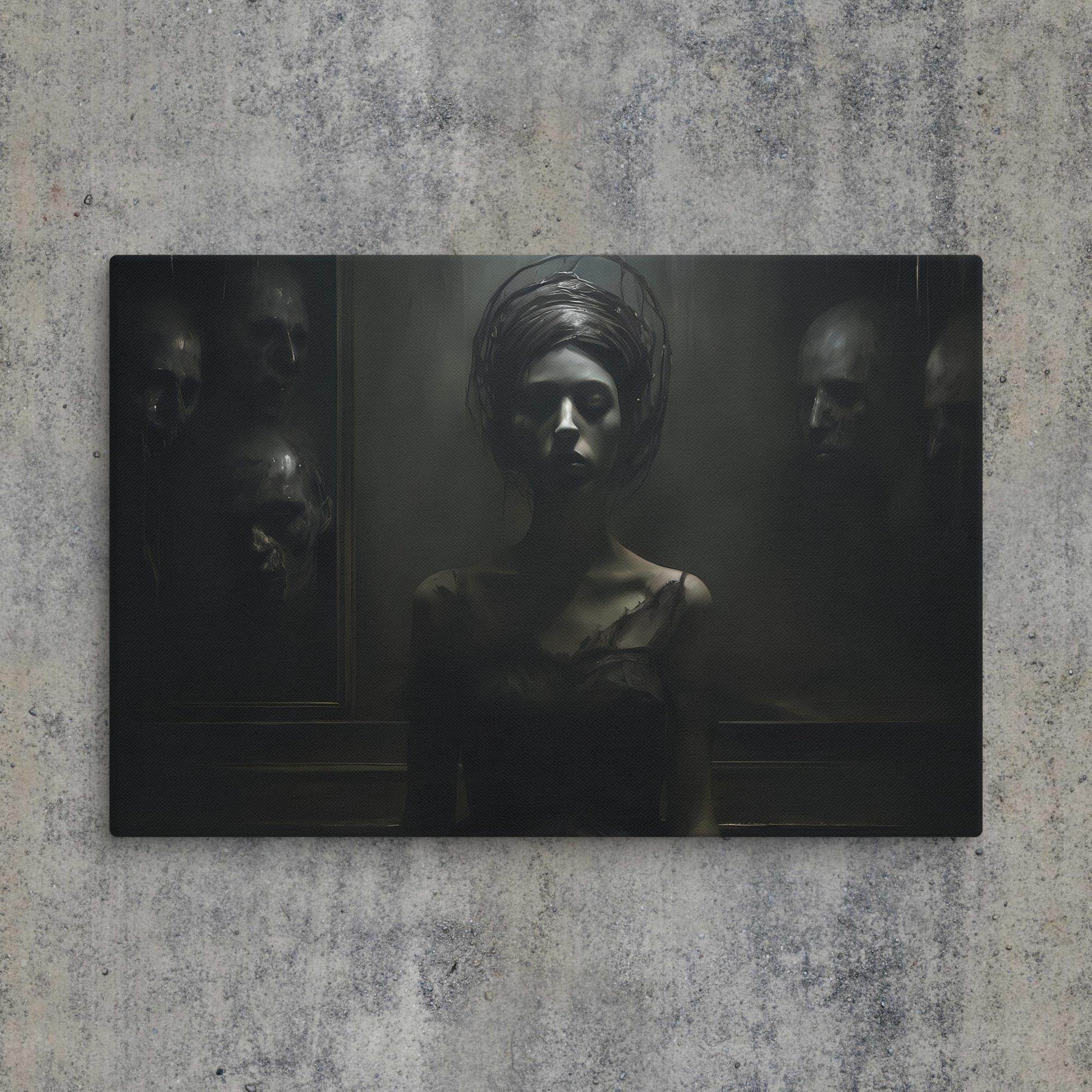 Dark Whispers Dark Aesthetic Canvas - Pale Blood Store