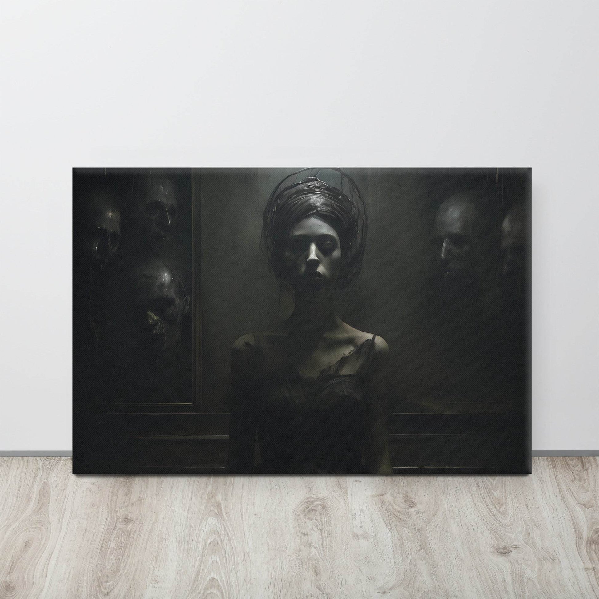 Dark Whispers Dark Aesthetic Canvas - Pale Blood Store