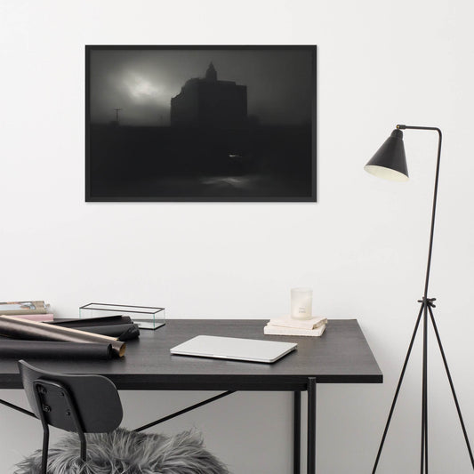 Darkened Horizons Dark Aesthetic Framed Poster - Pale Blood Store