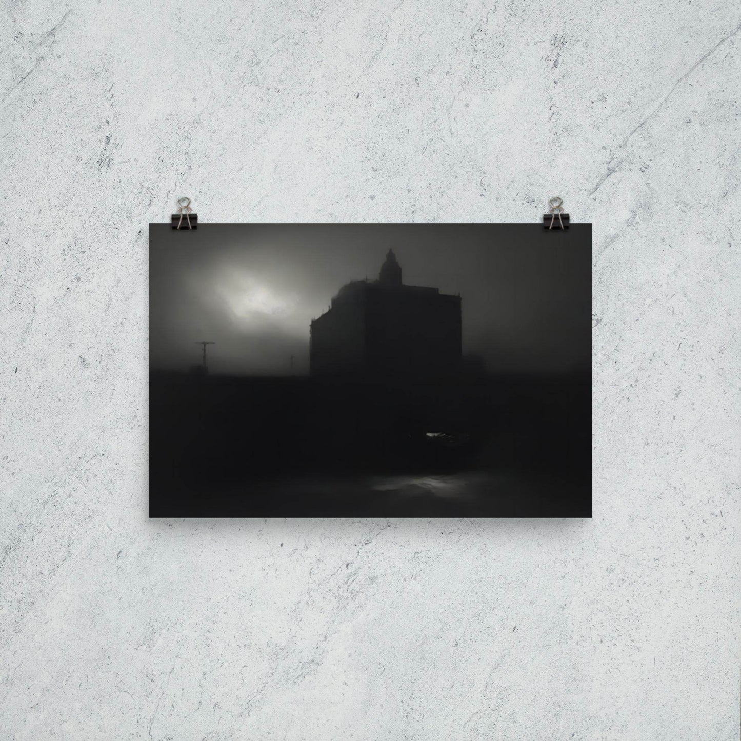 Darkened Horizons Dark Aesthetic Poster - Pale Blood Store