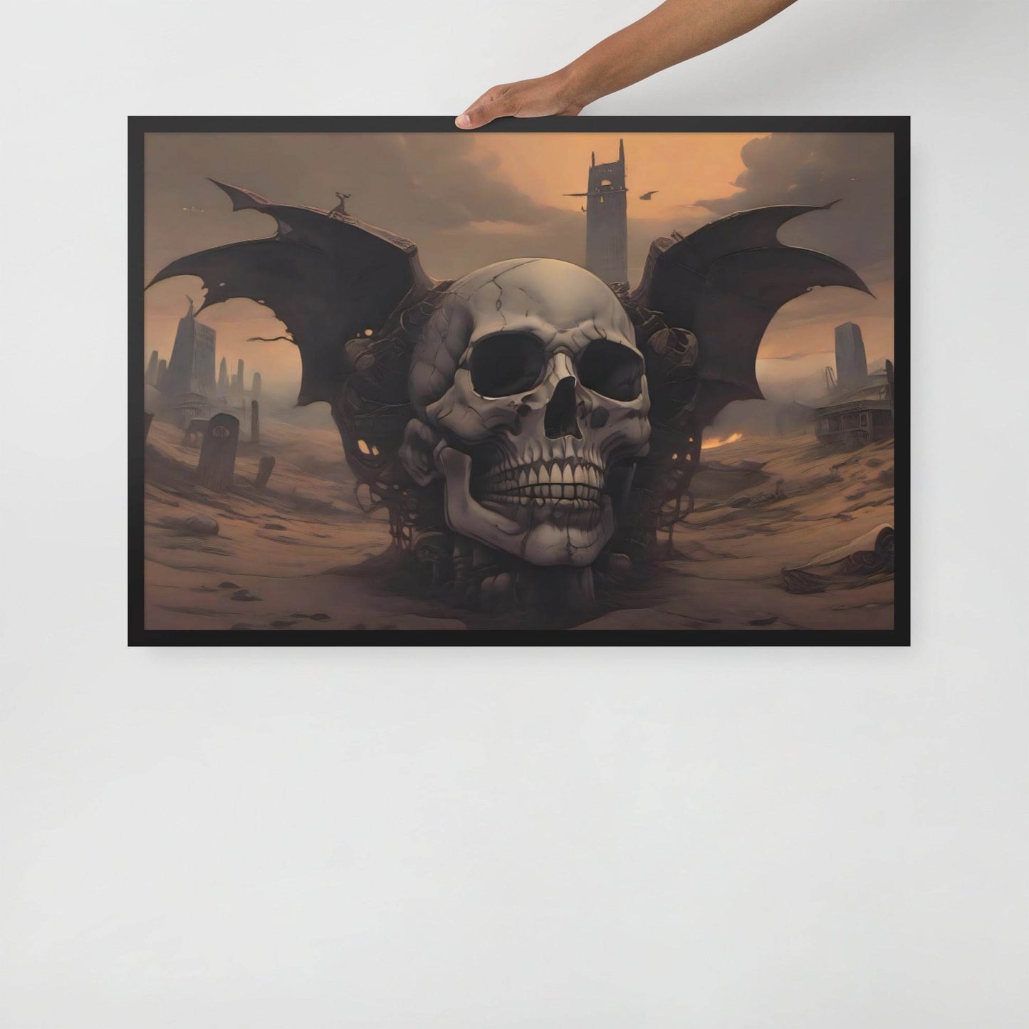 Desert Revenant Cyber Goth Aesthetics Framed Poster - Pale Blood Store