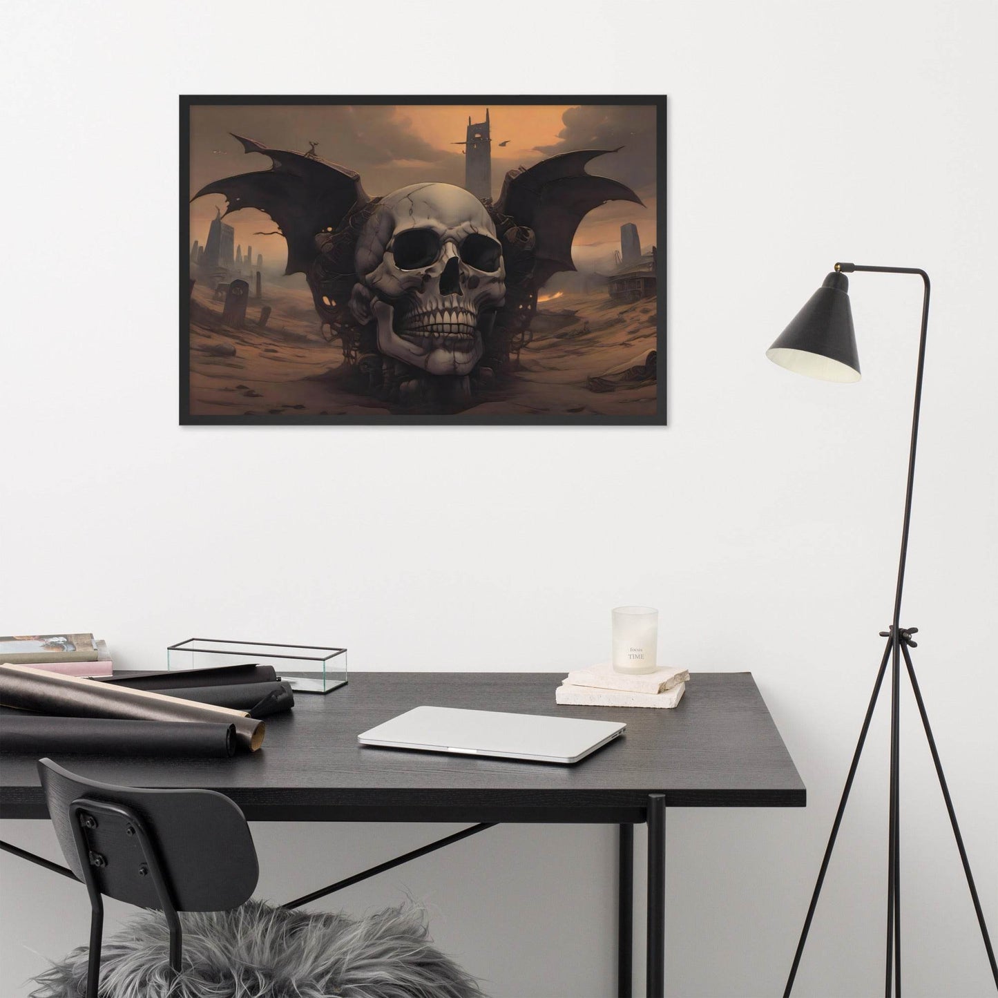 Desert Revenant Cyber Goth Aesthetics Framed Poster - Pale Blood Store