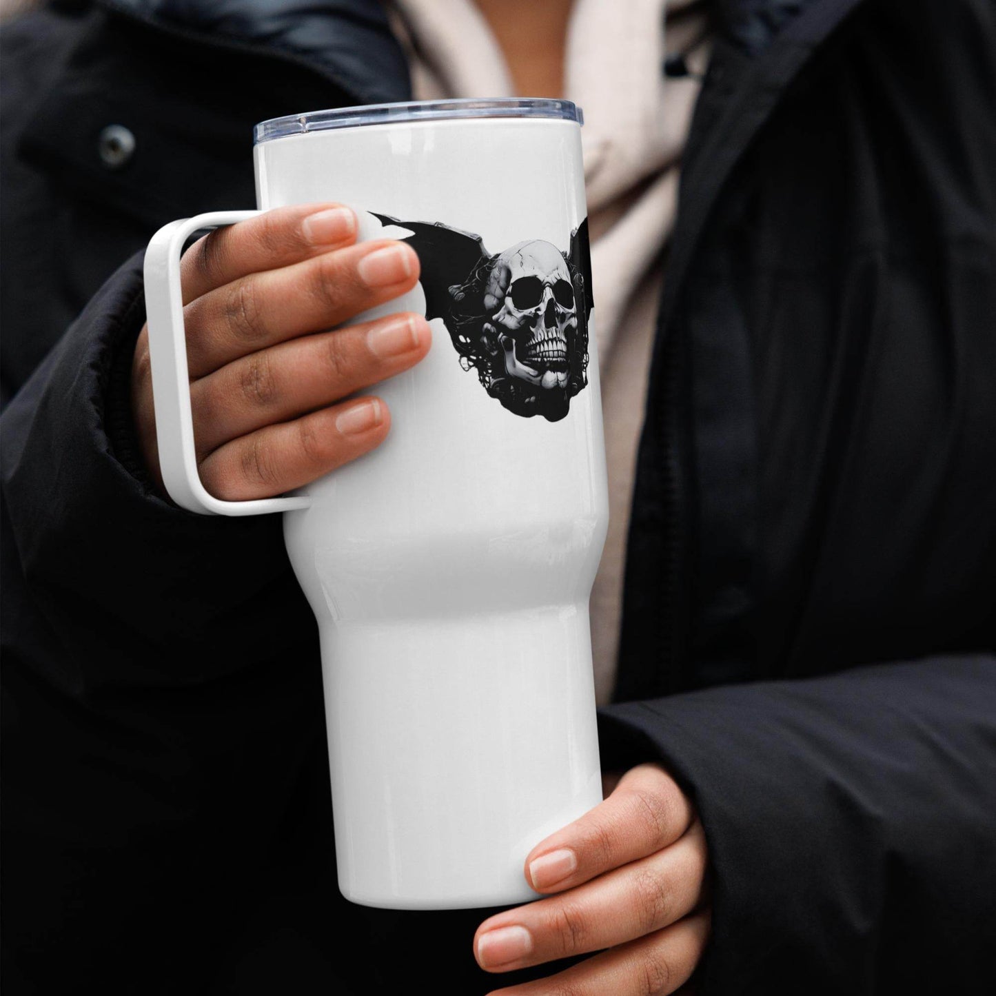 Desert Revenant Cyber Goth Aesthetics Travel Mug - Pale Blood Store