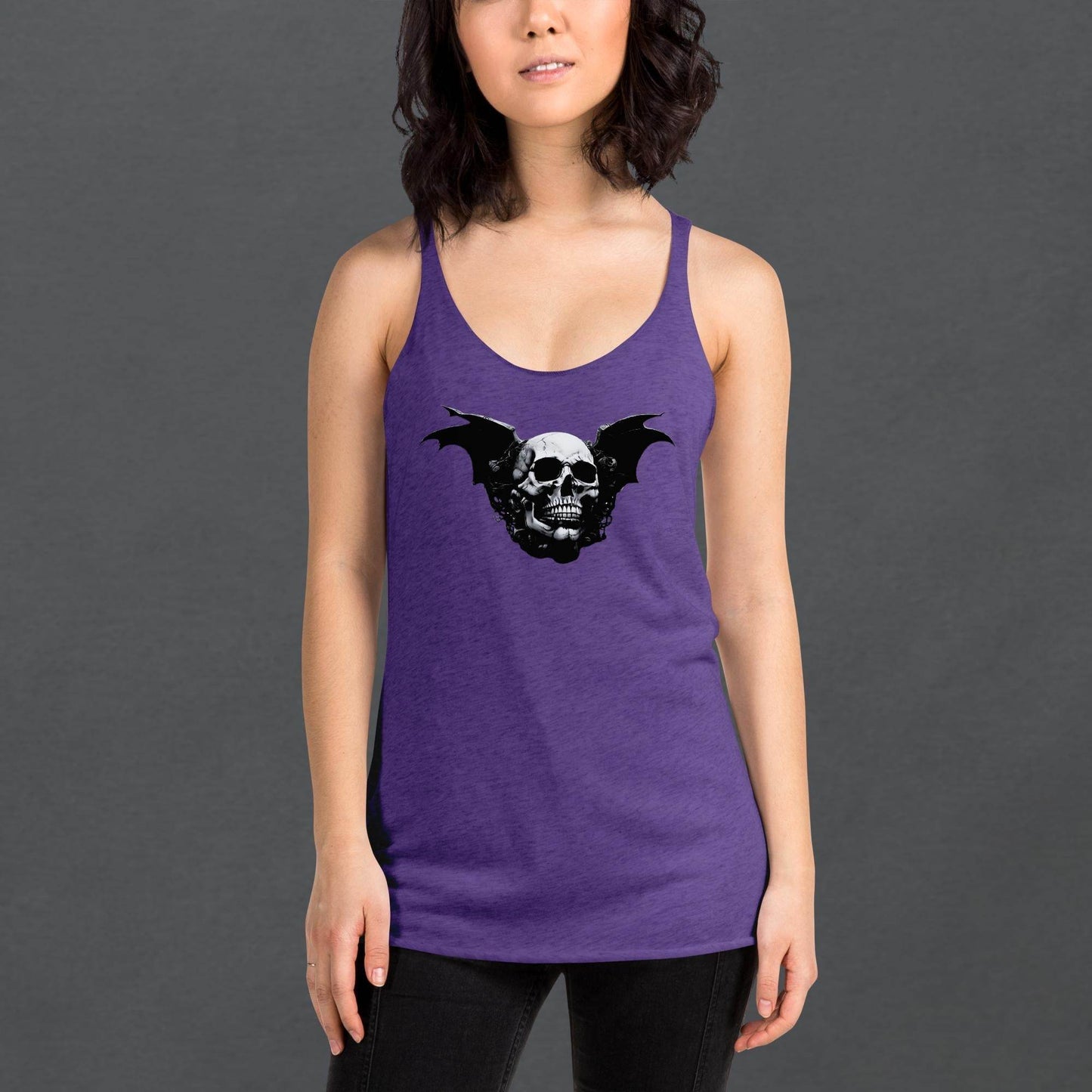 Desert Revenant Cyber Goth Aesthetics Women's Racerback Tank - Pale Blood Store