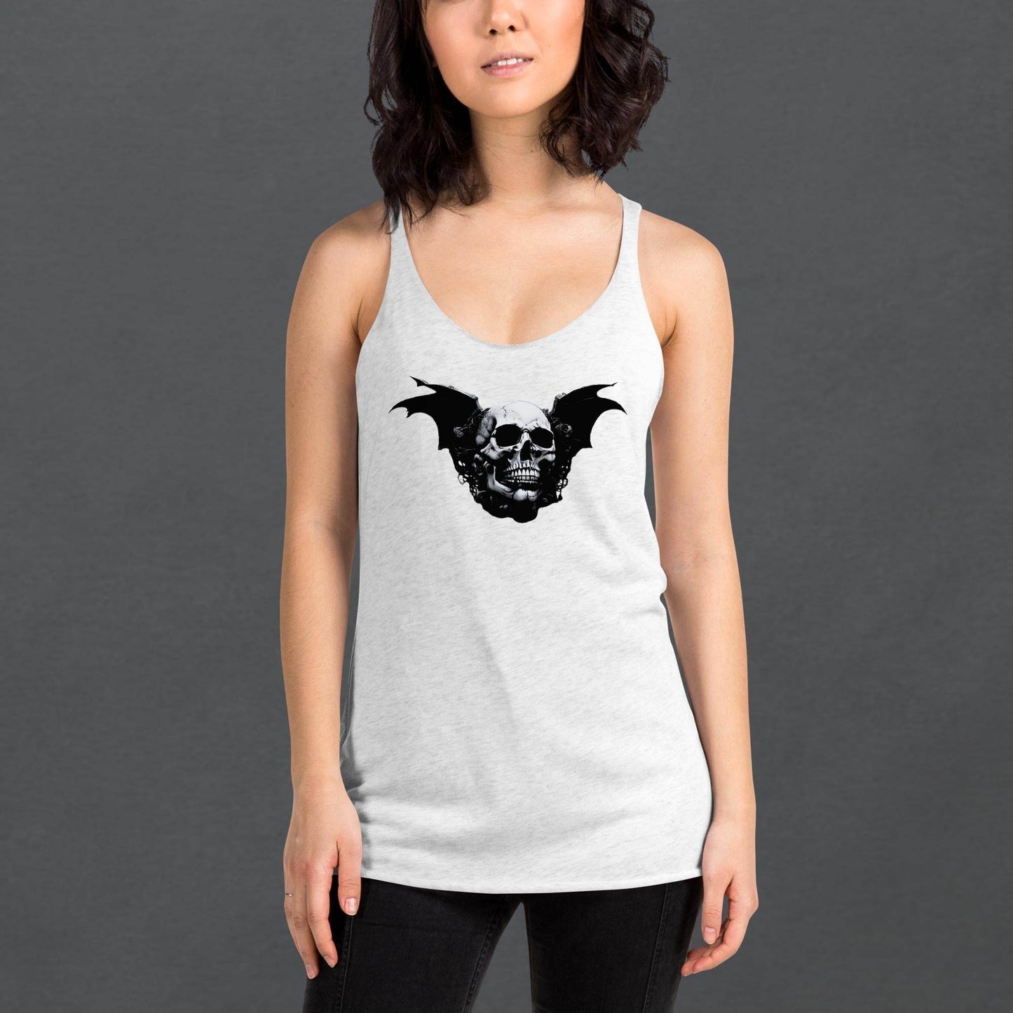 Desert Revenant Cyber Goth Aesthetics Women's Racerback Tank - Pale Blood Store