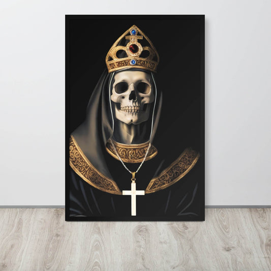 Divine Deception Goth Aesthetic Framed Poster - Pale Blood Store