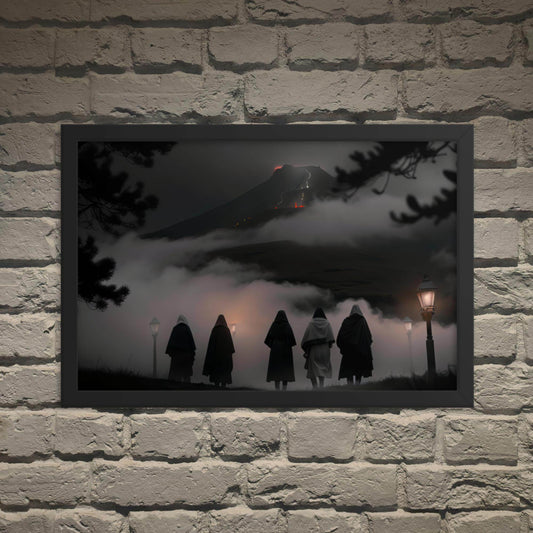 El Funeral Dark Aesthetic Framed Poster - Pale Blood Store