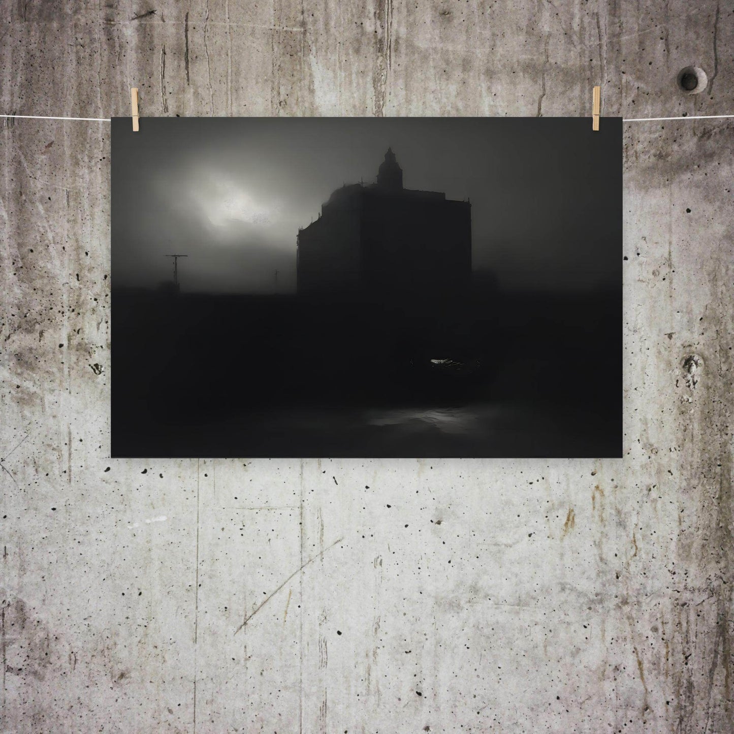 Darkened Horizons Dark Aesthetic Poster - Pale Blood Store