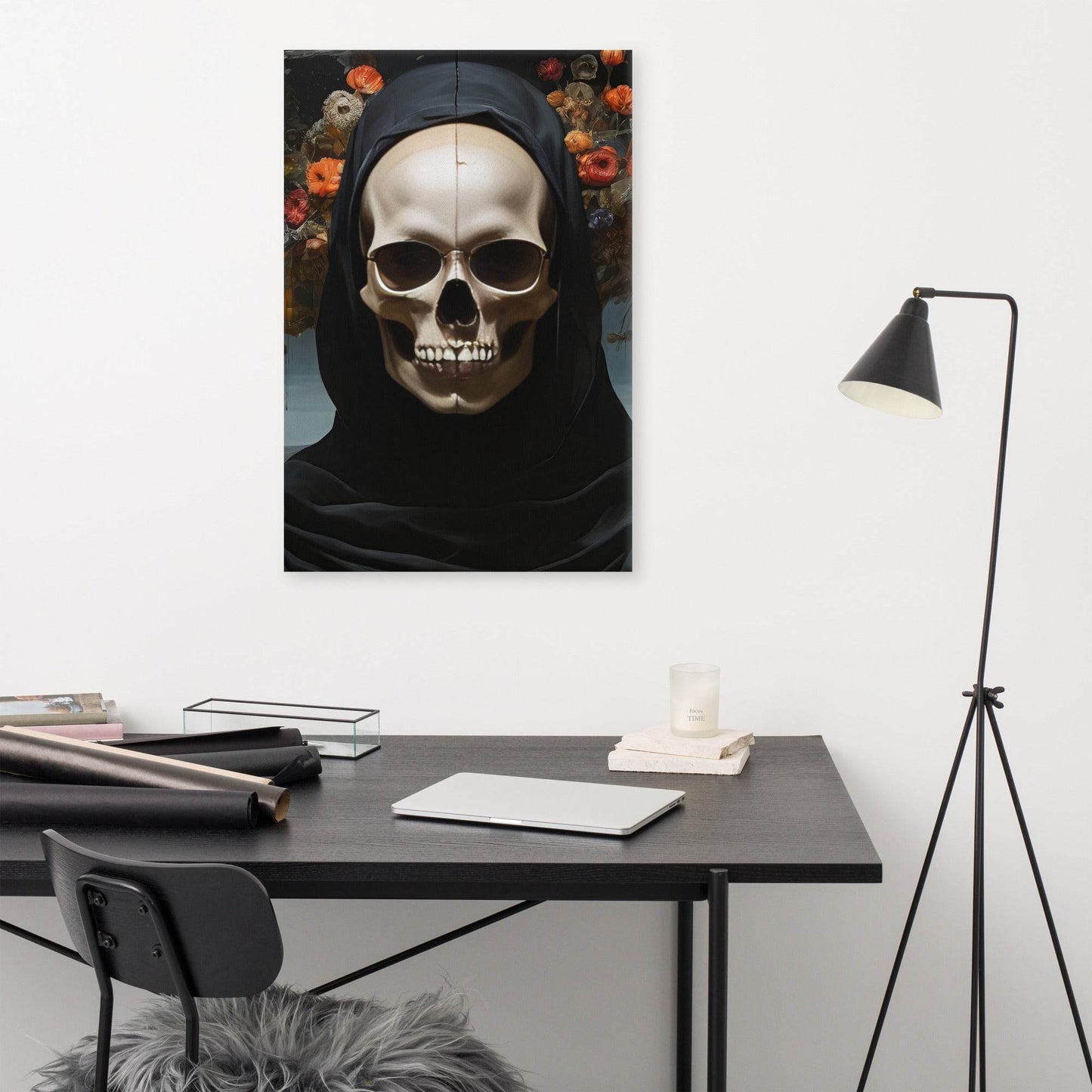 Eternal Bloom Goth Aesthetic Canvas - Pale Blood Store
