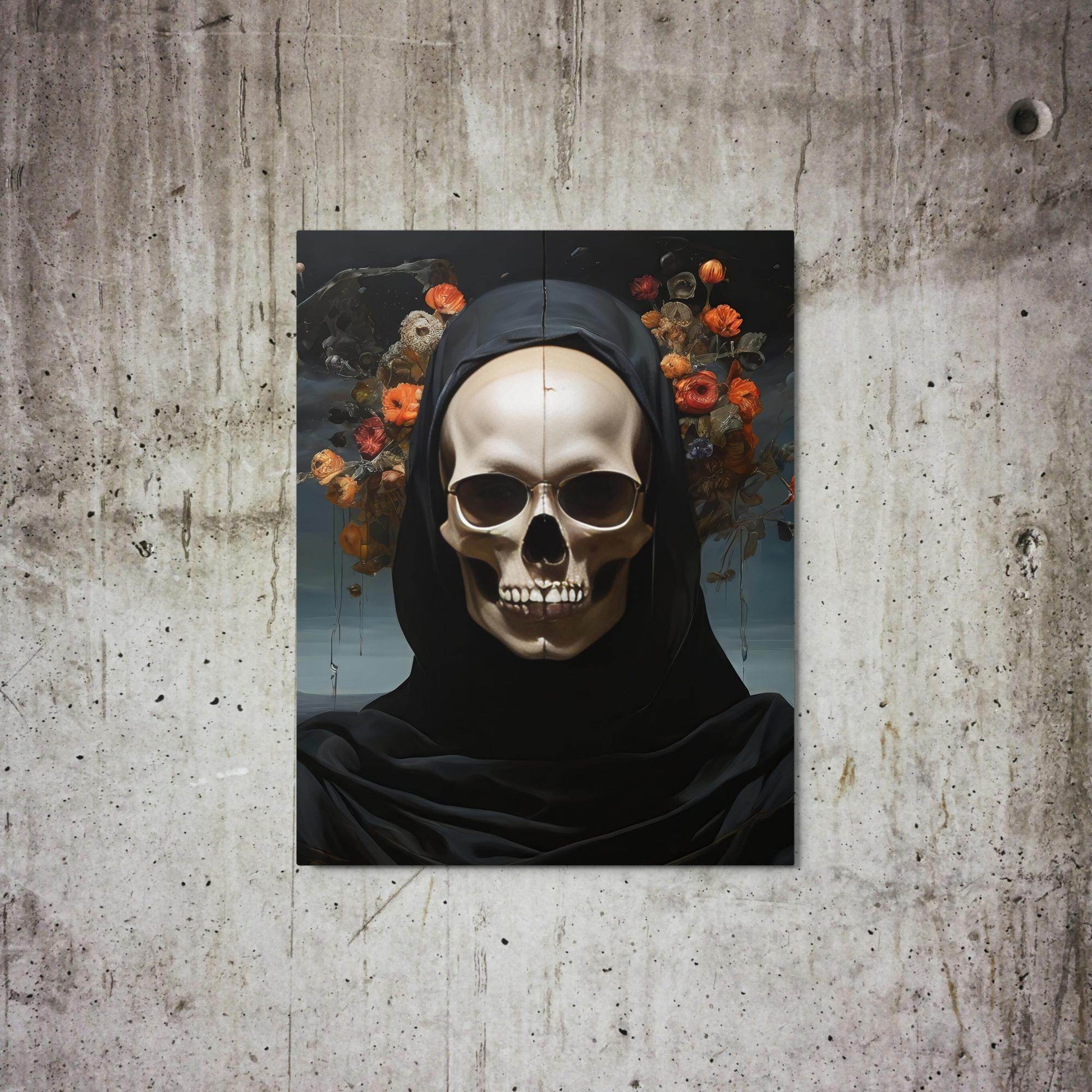 Eternal Bloom Goth Aesthetic Metal Prints - Pale Blood Store