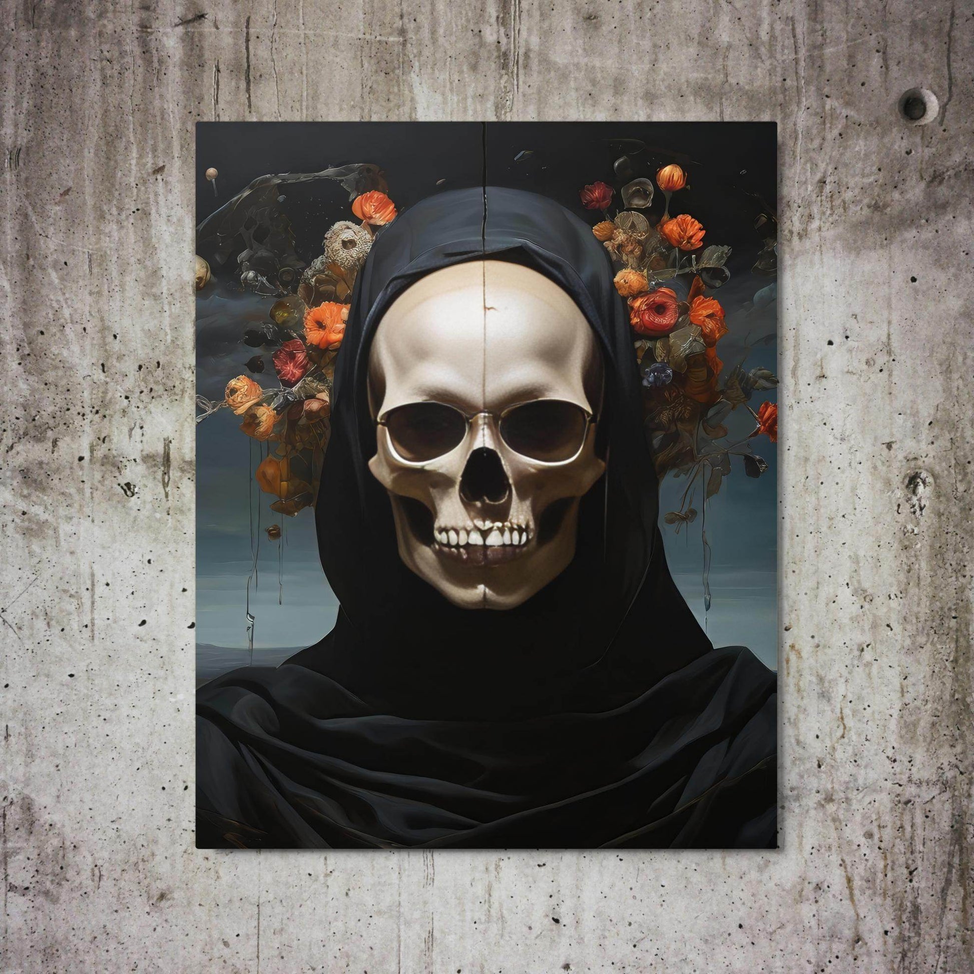 Eternal Bloom Goth Aesthetic Metal Prints - Pale Blood Store