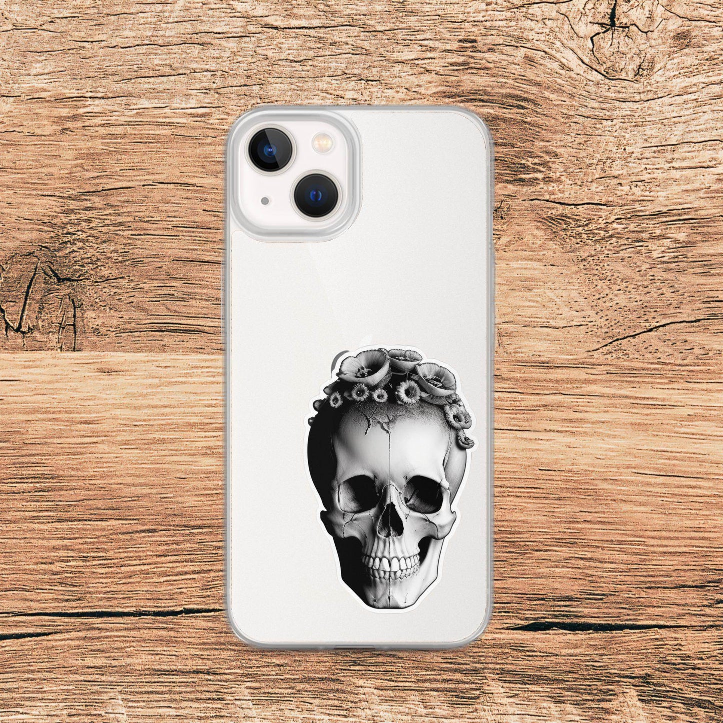 Frida Minimal Goth Clear Case for iPhone® - Pale Blood Store