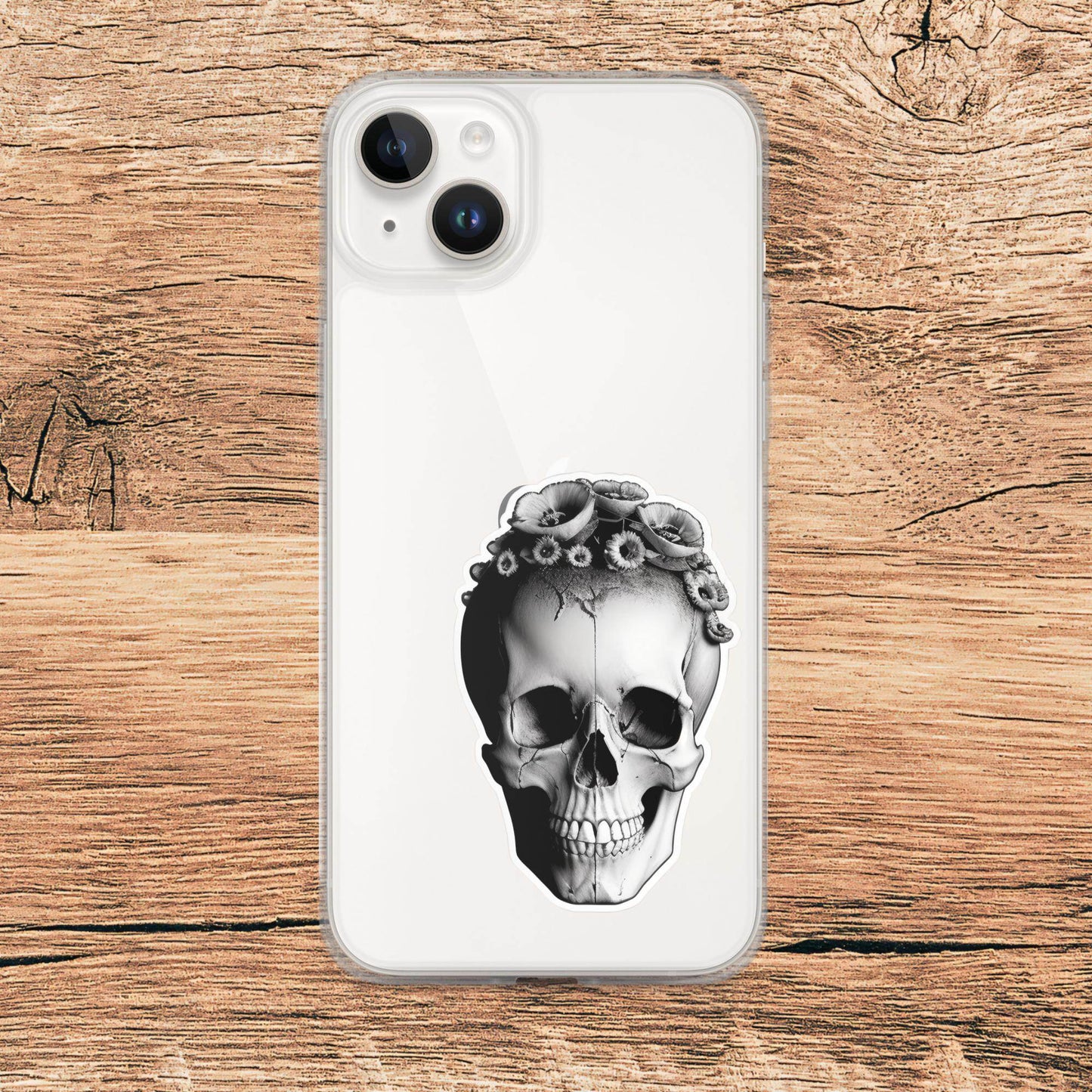 Frida Minimal Goth Clear Case for iPhone® - Pale Blood Store