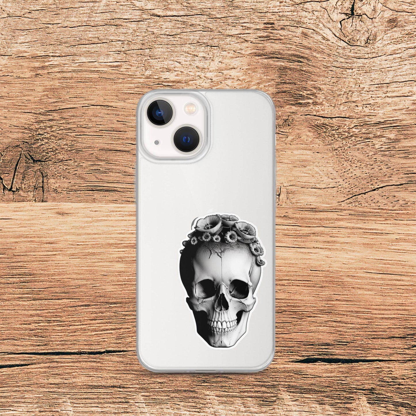 Frida Minimal Goth Clear Case for iPhone® - Pale Blood Store