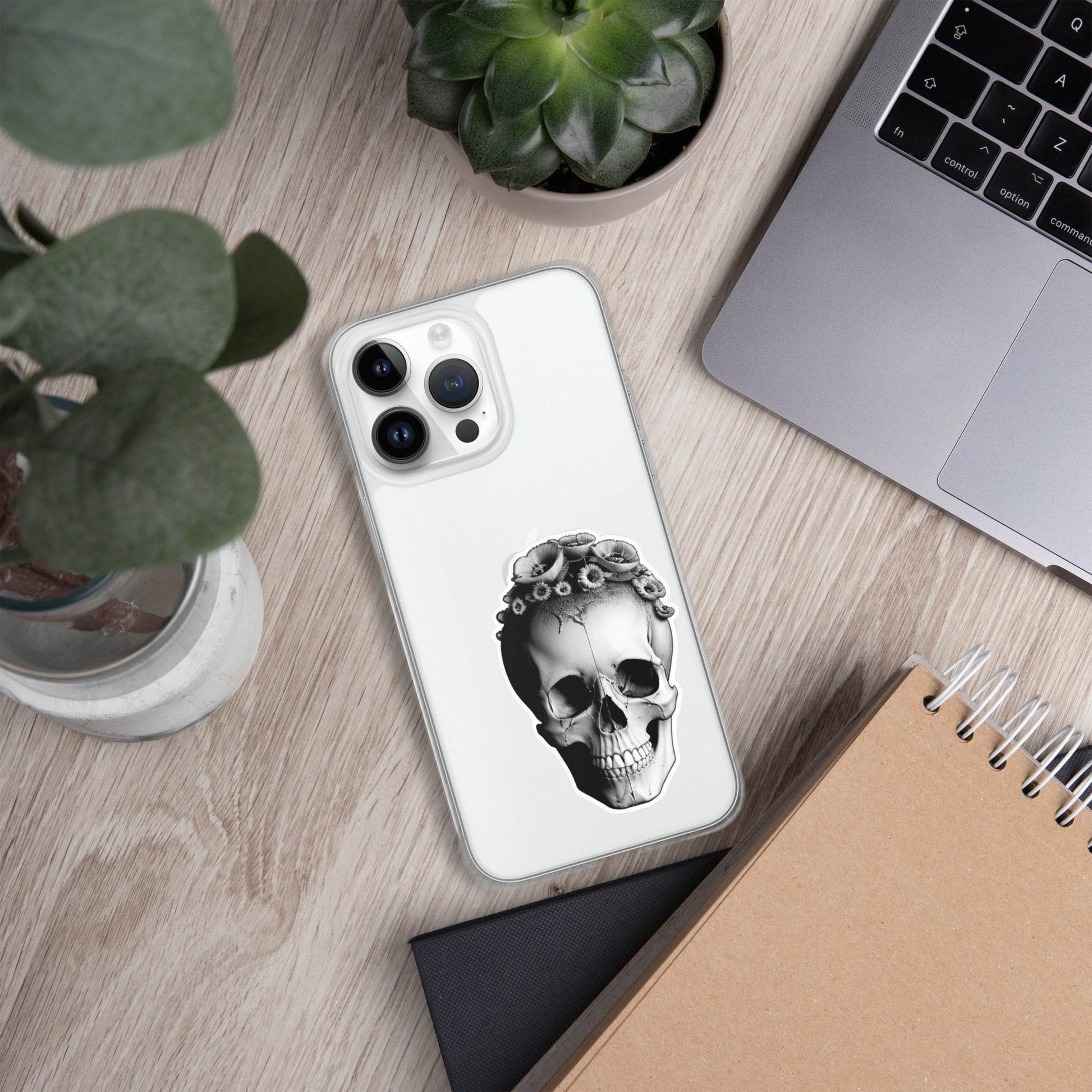 Frida Minimal Goth Clear Case for iPhone® - Pale Blood Store