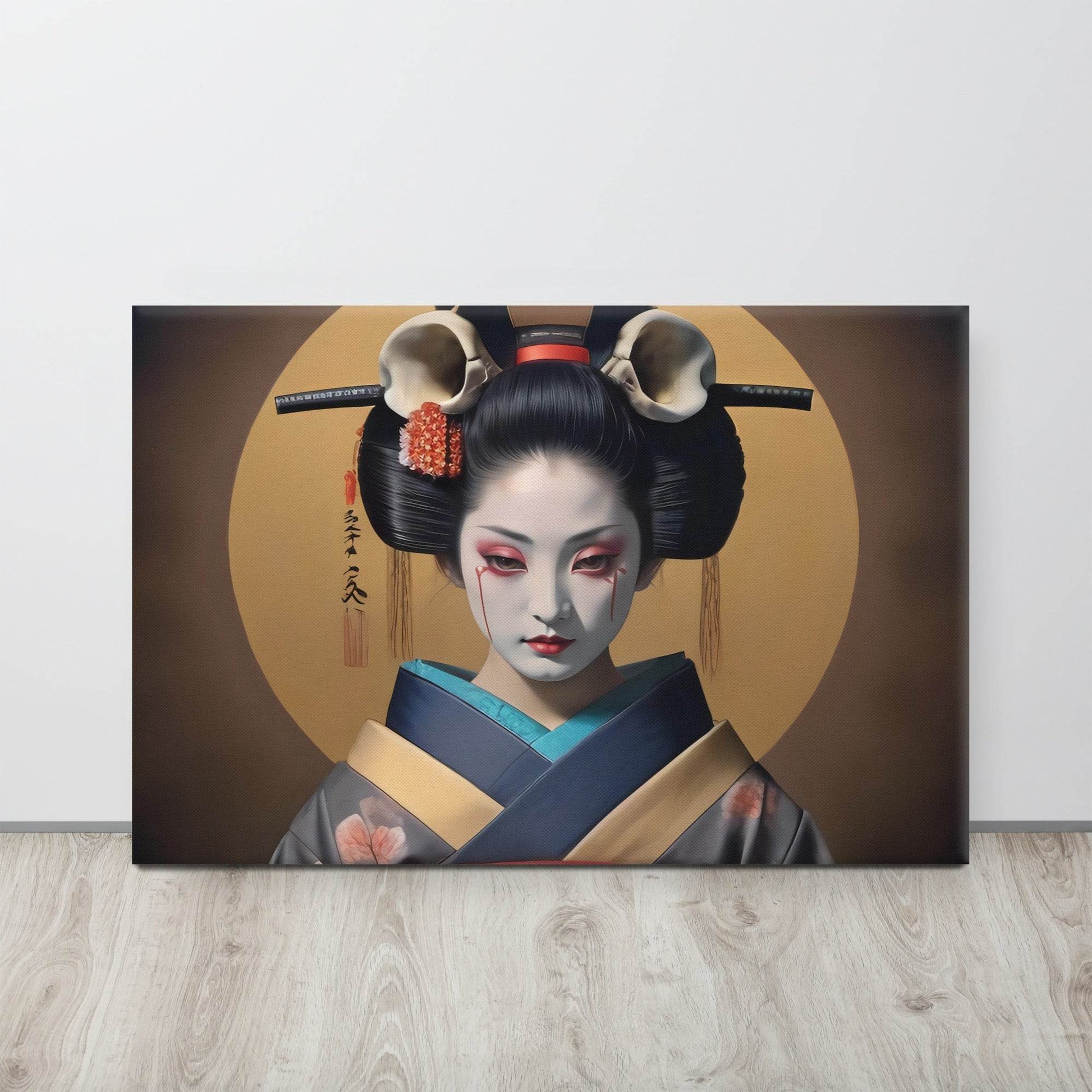 Geishas Curse Dark Aesthetic Canvas - Pale Blood Store