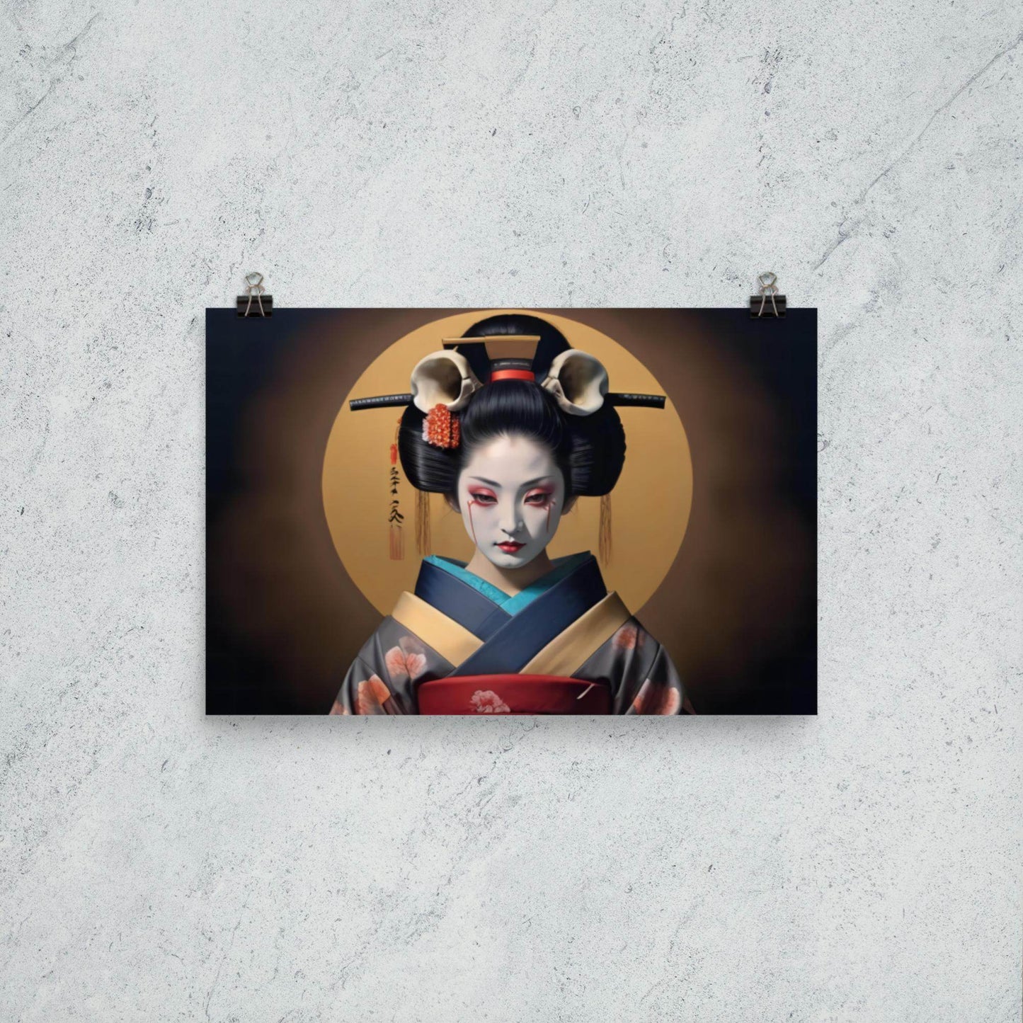Geishas Curse Dark Aesthetic Poster - Pale Blood Store