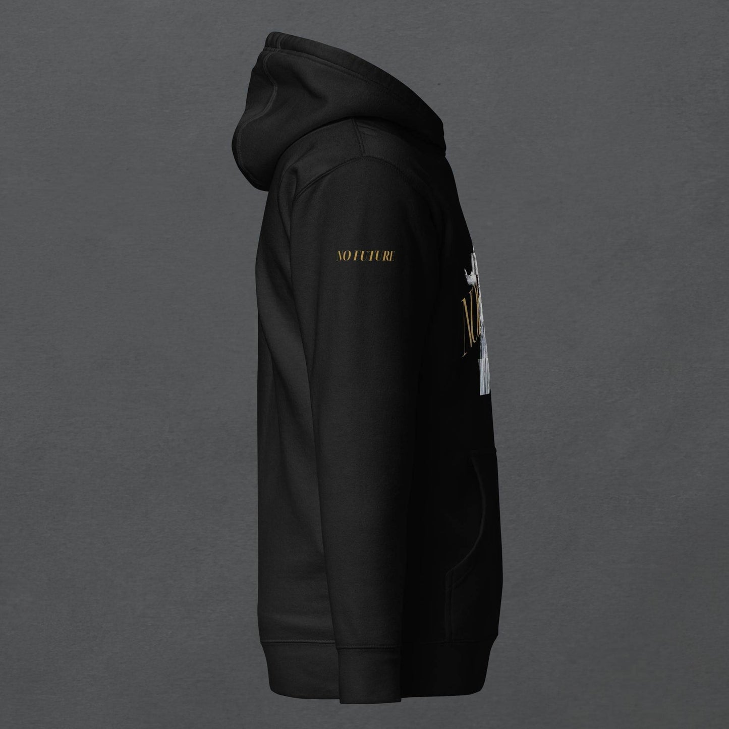 Glitched Prophet Black Metal Style Unisex Hoodie - Pale Blood Store