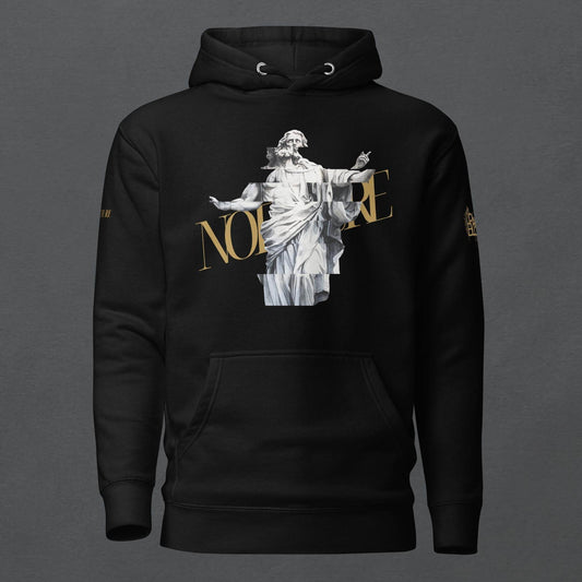 Glitched Prophet Black Metal Style Unisex Hoodie - Pale Blood Store