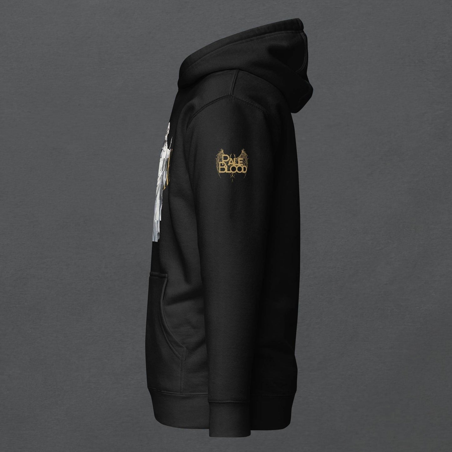 Glitched Prophet Black Metal Style Unisex Hoodie - Pale Blood Store