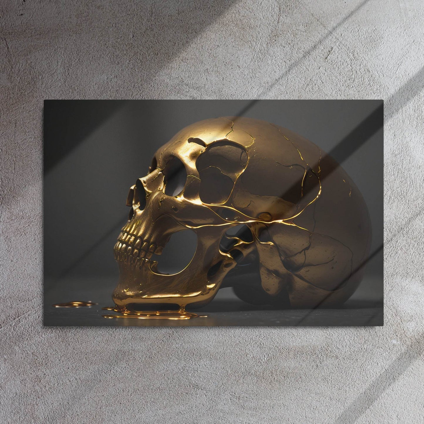 Golden Death Neo Goth Metal Prints - Pale Blood Store