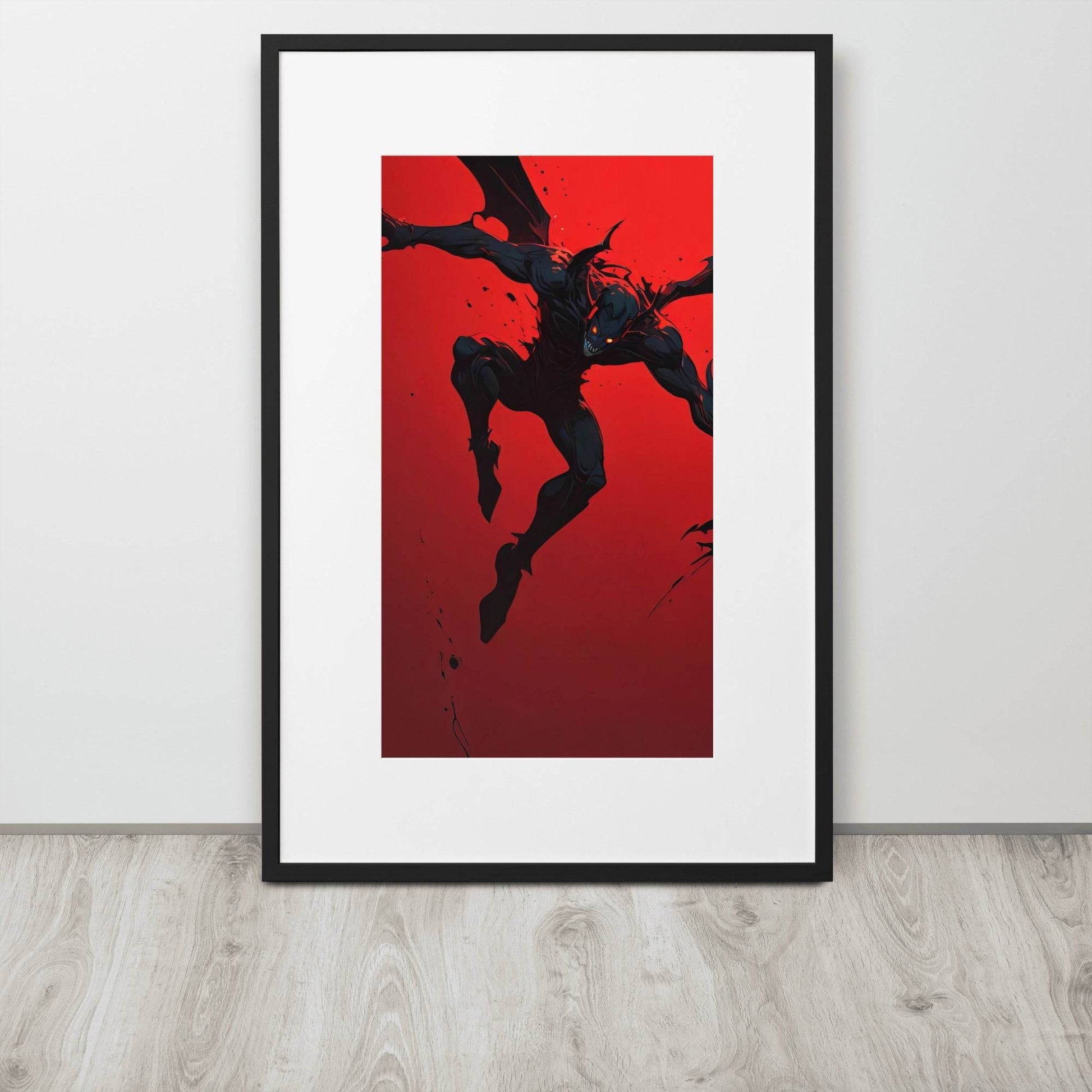 Hell's Herald Neo Goth Framed Poster With Mat - Pale Blood Store