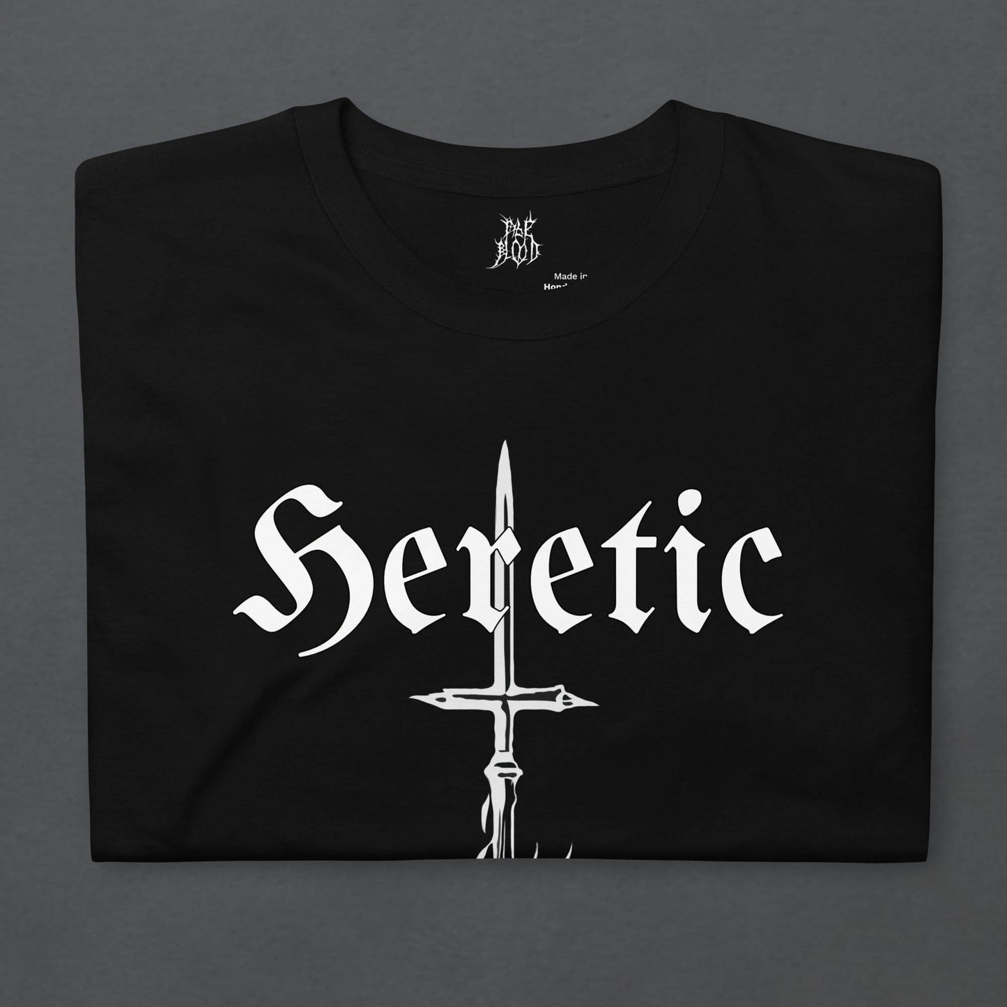 Heretic Black Metal Style Unisex T-Shirt - Pale Blood Store
