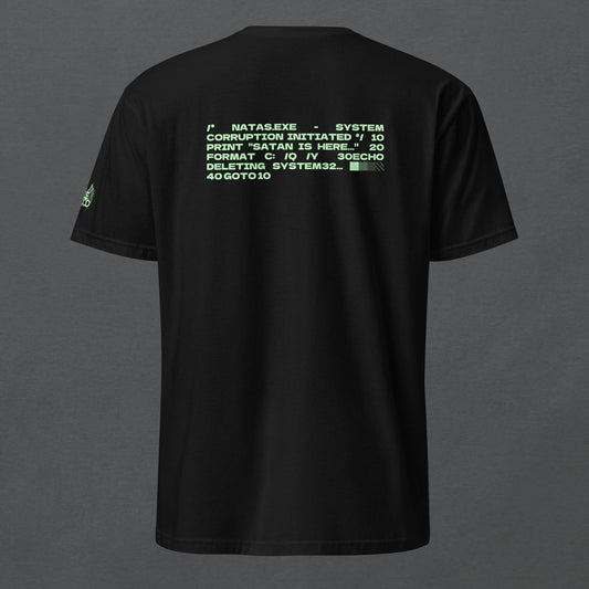 NATAS.EXE Glitch Virus Unisex T-Shirt - Pale Blood Store