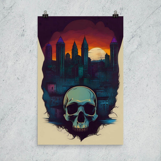 Neon Nightmares 90s Goth Style Poster - Pale Blood Store