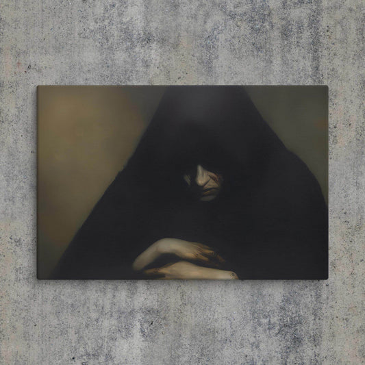 Repent Dark Aesthetic Canvas - Pale Blood Store