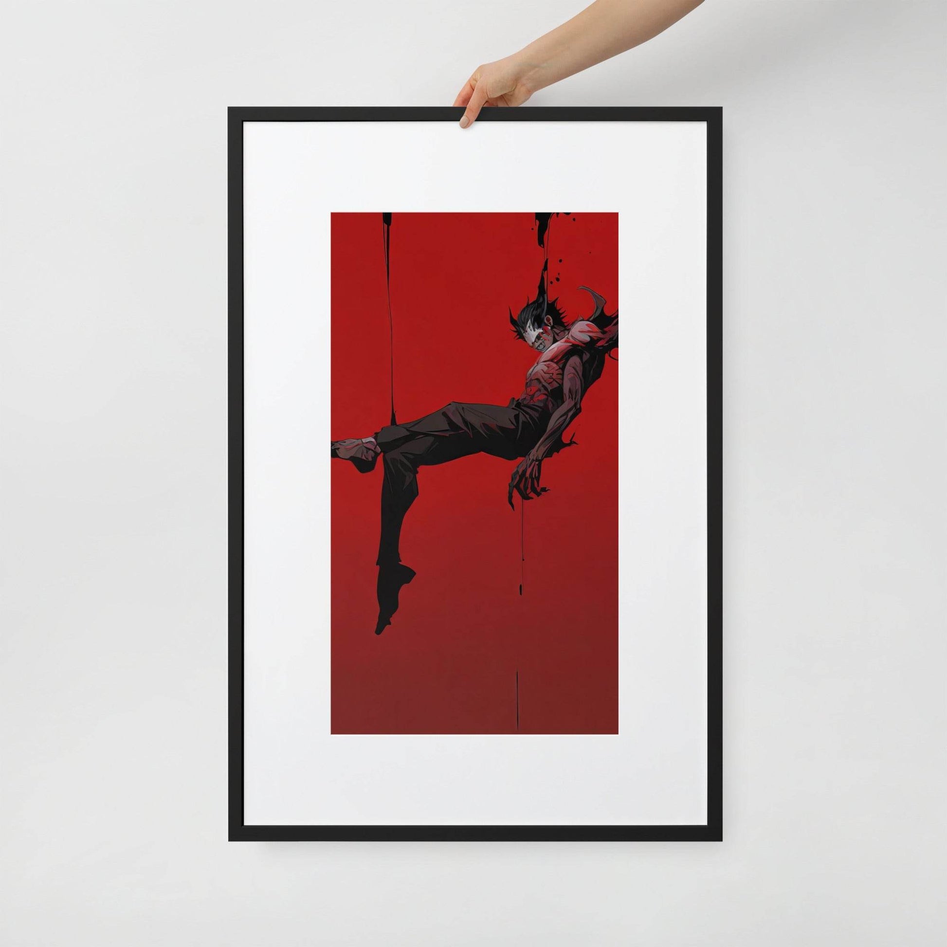 Sanguine Sovereign Neo Goth Framed Poster With Mat - Pale Blood Store