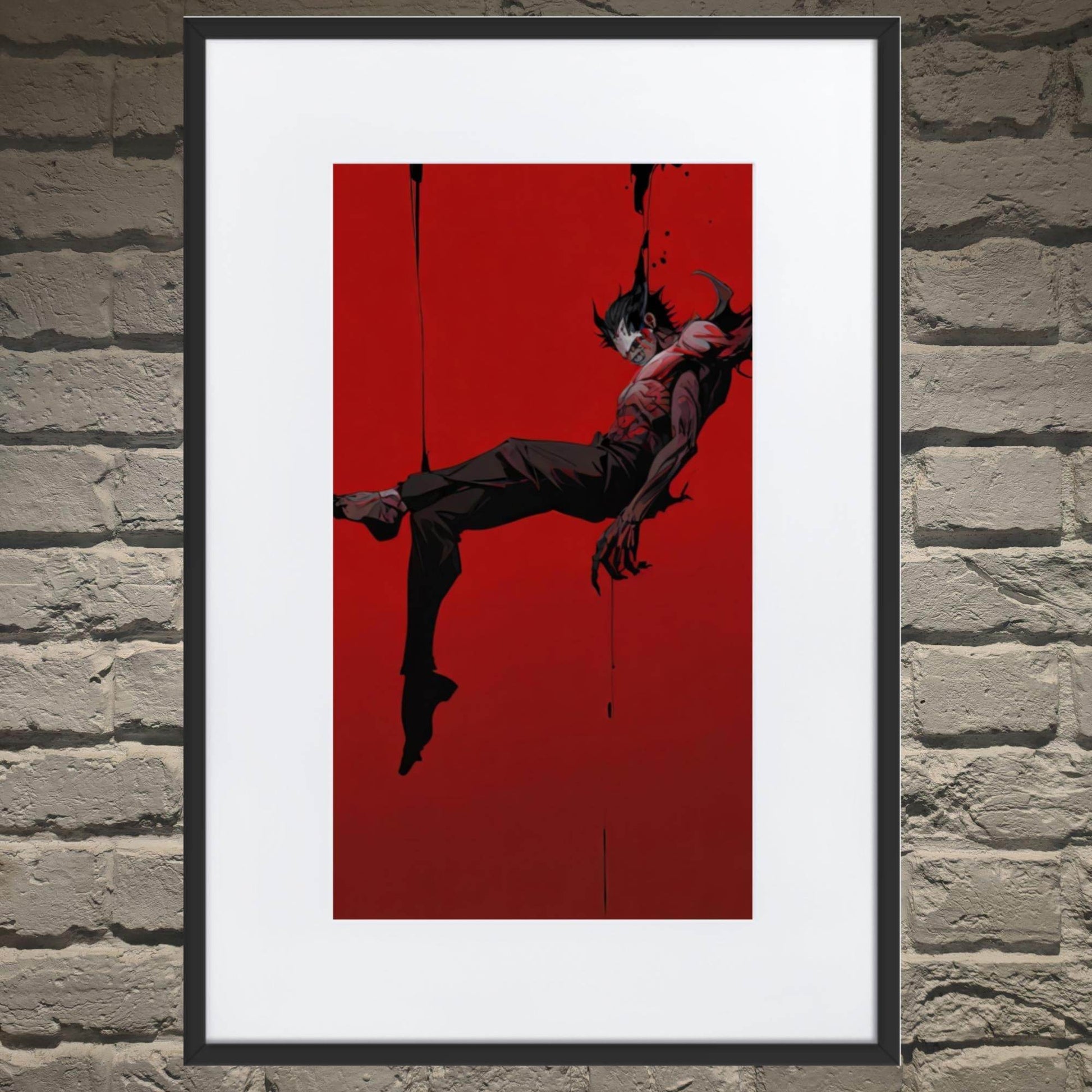 Sanguine Sovereign Neo Goth Framed Poster With Mat - Pale Blood Store