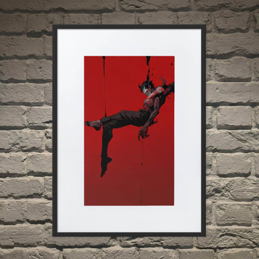 Sanguine Sovereign Neo Goth Framed Poster With Mat - Pale Blood Store