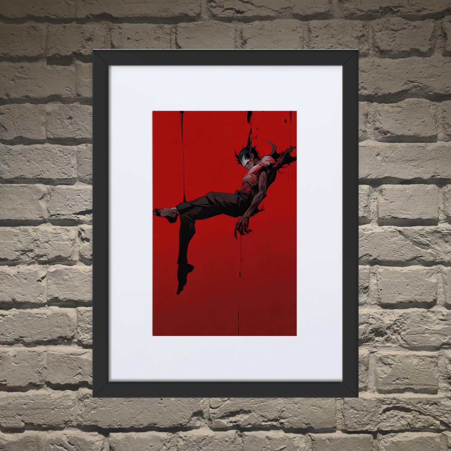 Sanguine Sovereign Neo Goth Framed Poster With Mat - Pale Blood Store