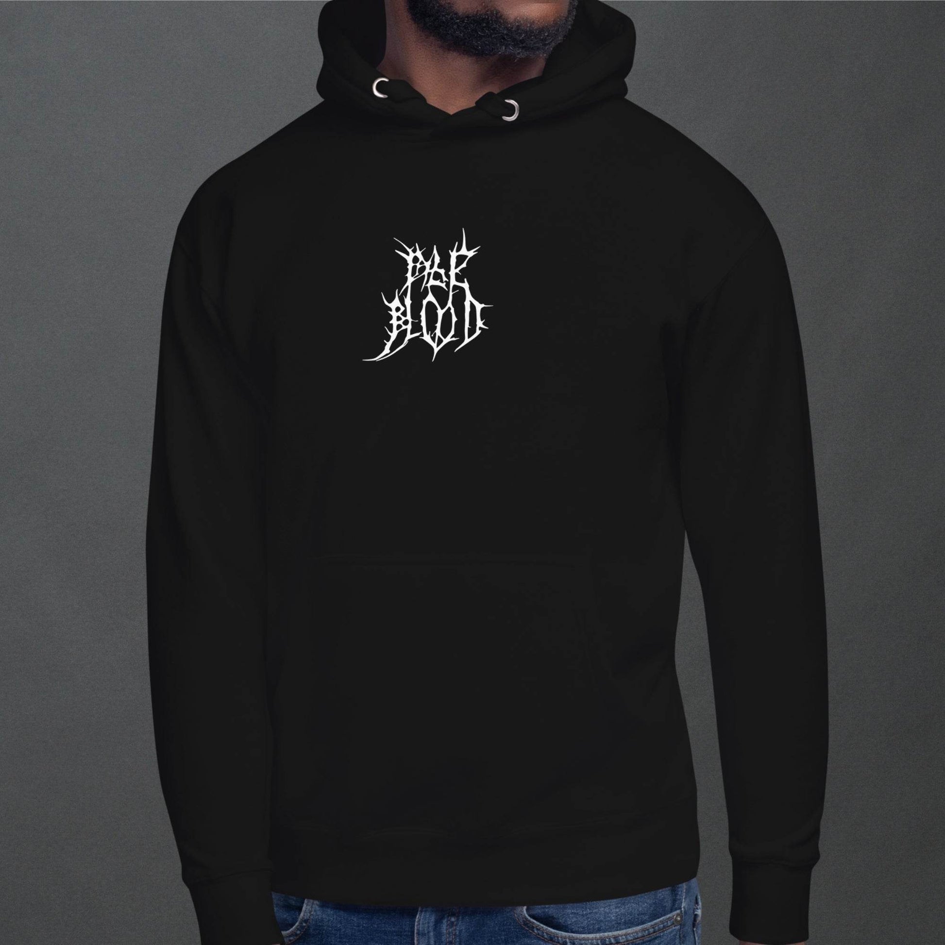 Slither Sister Black Metal Style Unisex Hoodie - Pale Blood Store