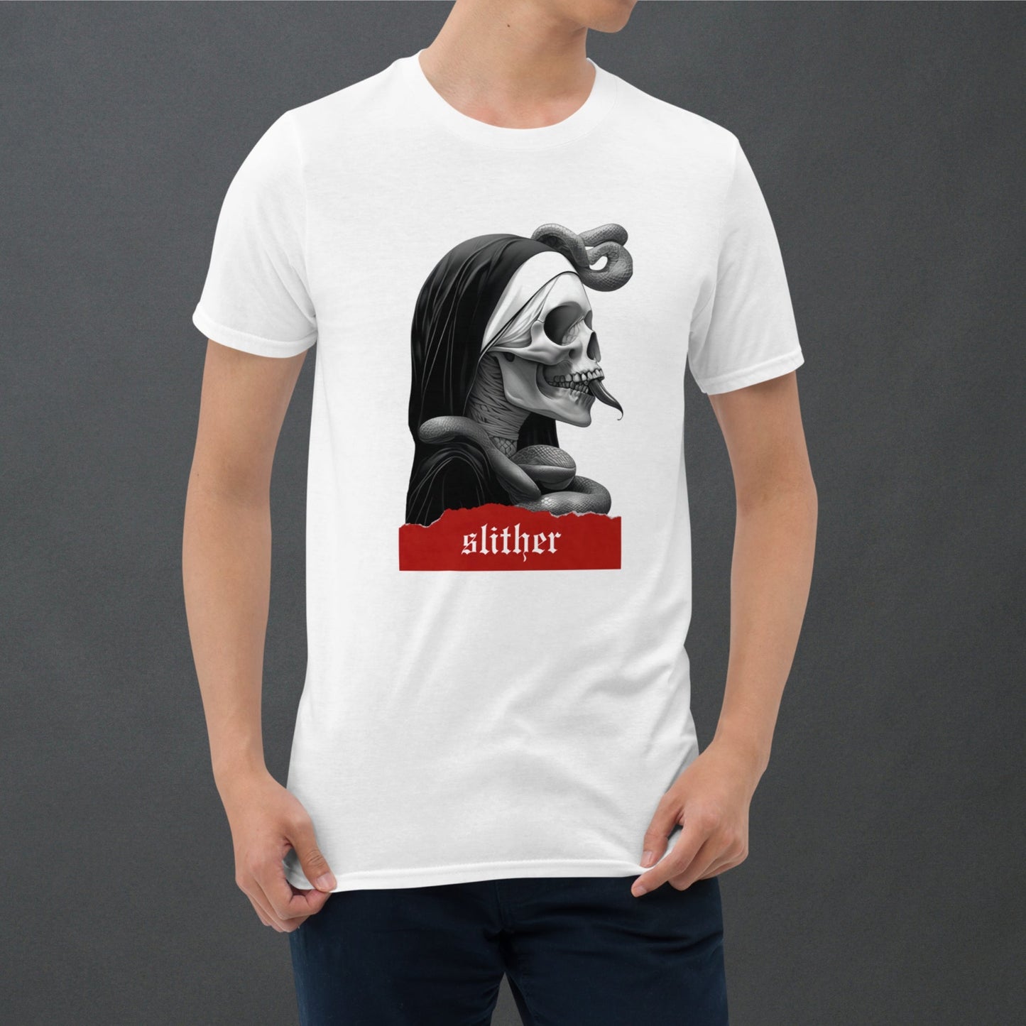 Slither Sister Black Metal Style Unisex T - Shirt - Pale Blood Store
