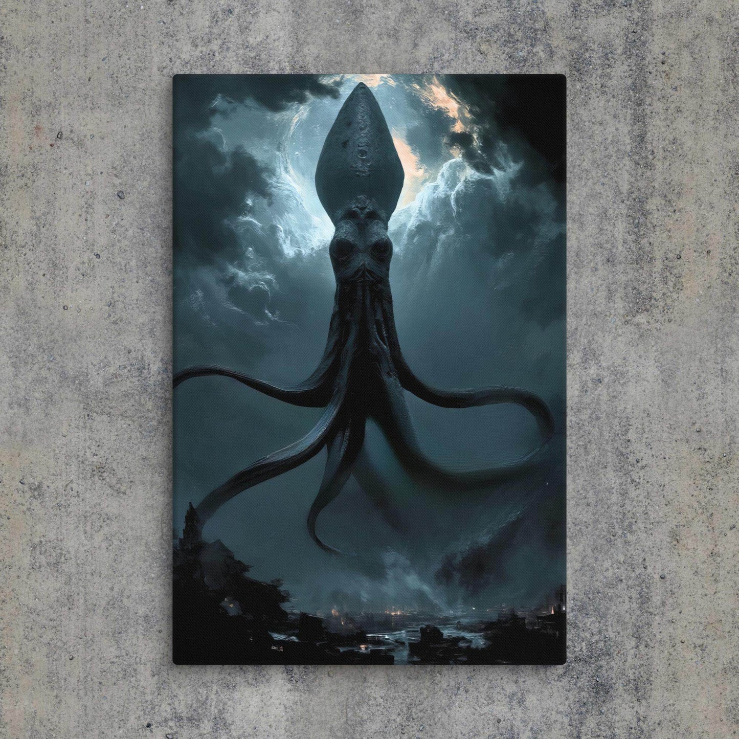 Tentacled Pontiff Cosmic Horror Canvas - Pale Blood Store