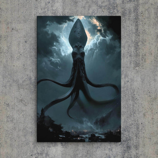 Tentacled Pontiff Cosmic Horror Canvas - Pale Blood Store