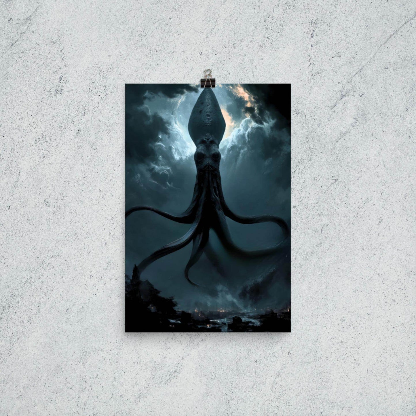 Tentacled Pontiff Cosmic Horror Poster - Pale Blood Store