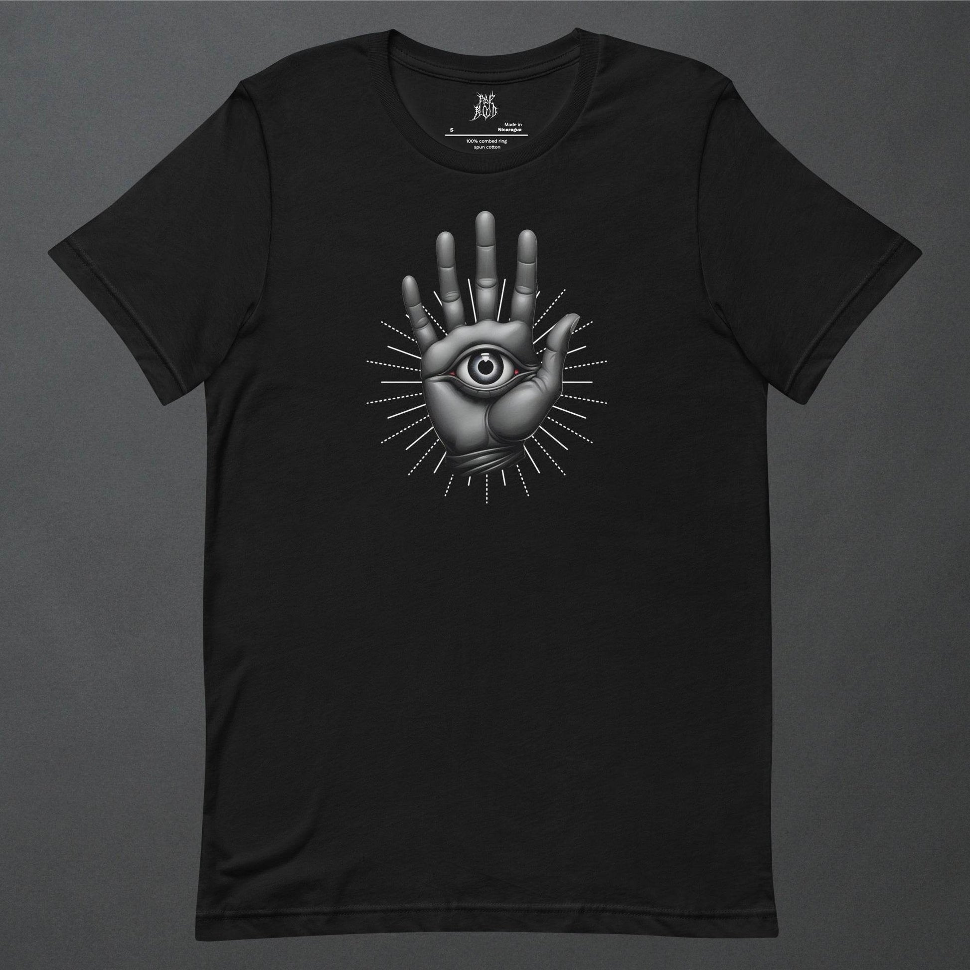 The Hamsa Dark Aesthetic Unisex T-Shirt - Pale Blood Store